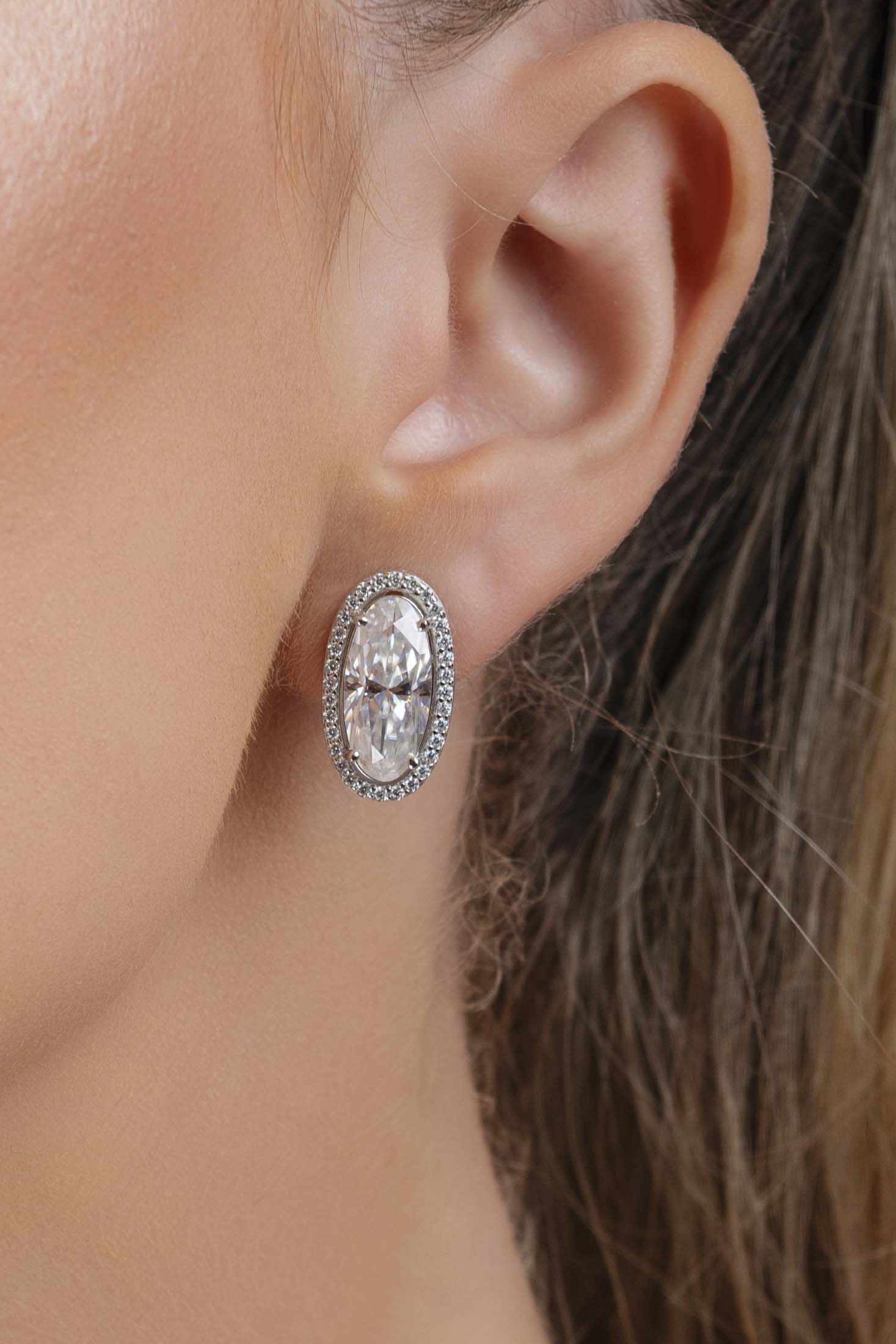 Majestic Moissanite Statement Stud Earring Set
