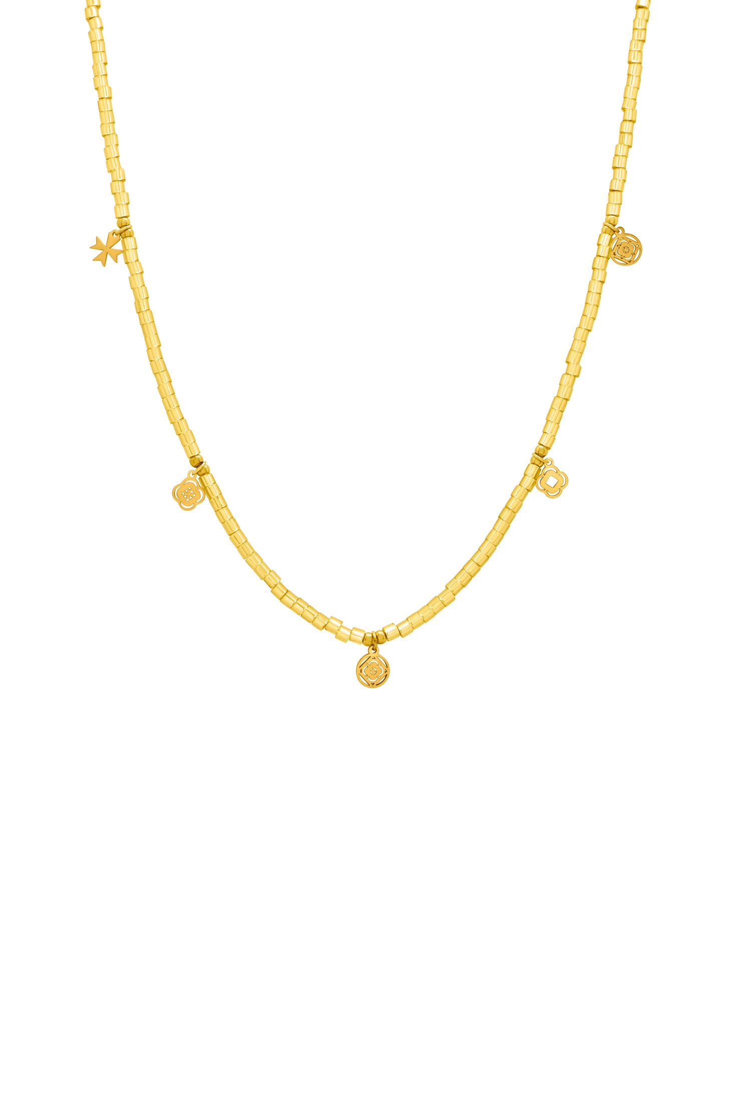 Gini&#39;s Gold Beaded Necklace