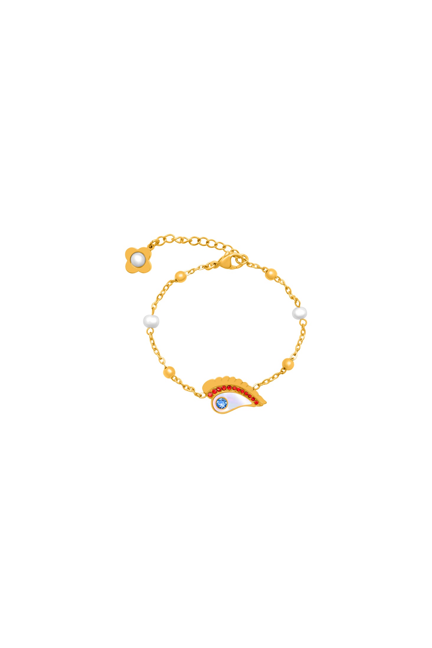 Traditional Luzzu Eye Mother of Pearl Bracelet