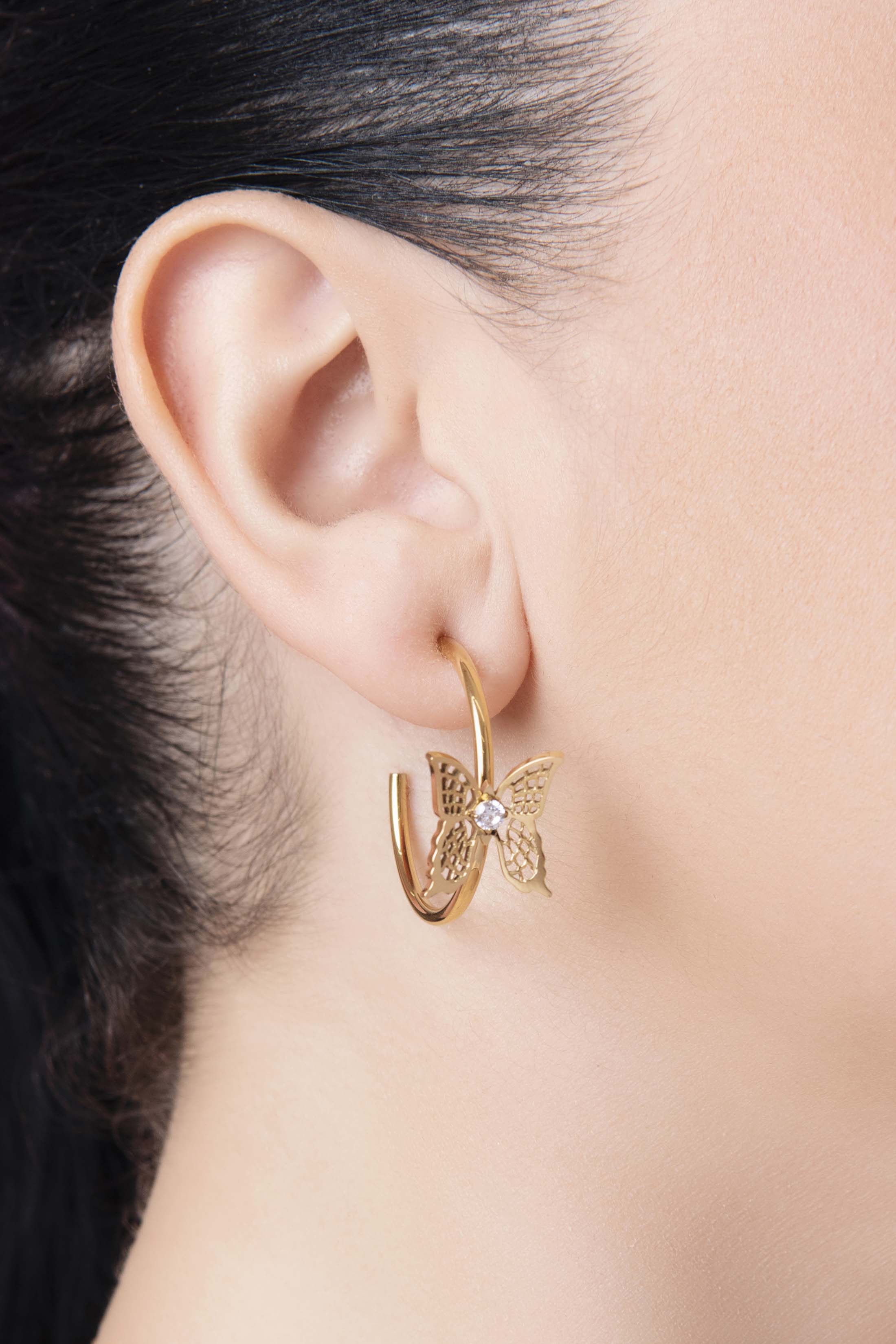 Farfett tal-Fejġel Hoop Earring Set