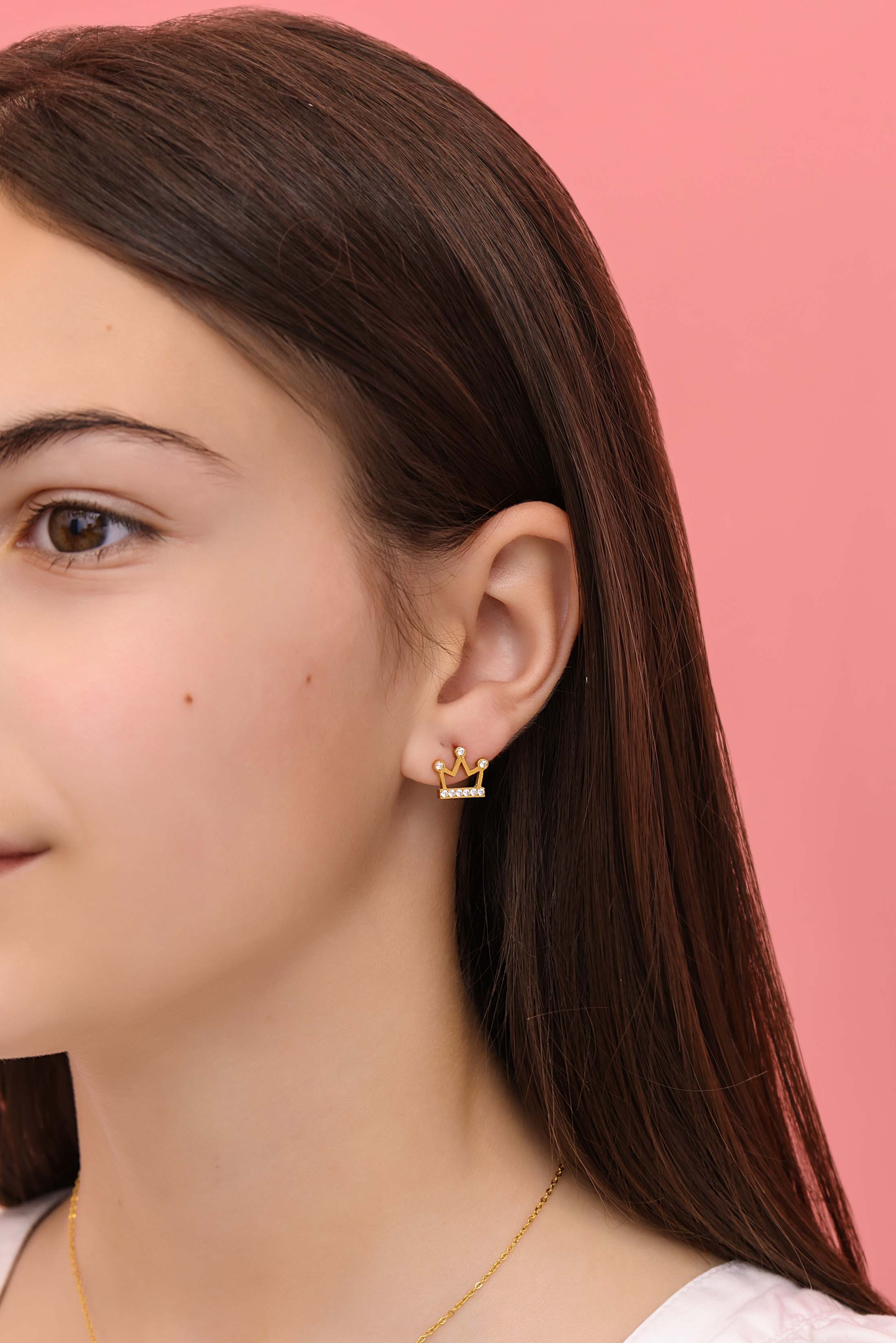 Prinċipessa Gold Stud Earring Set