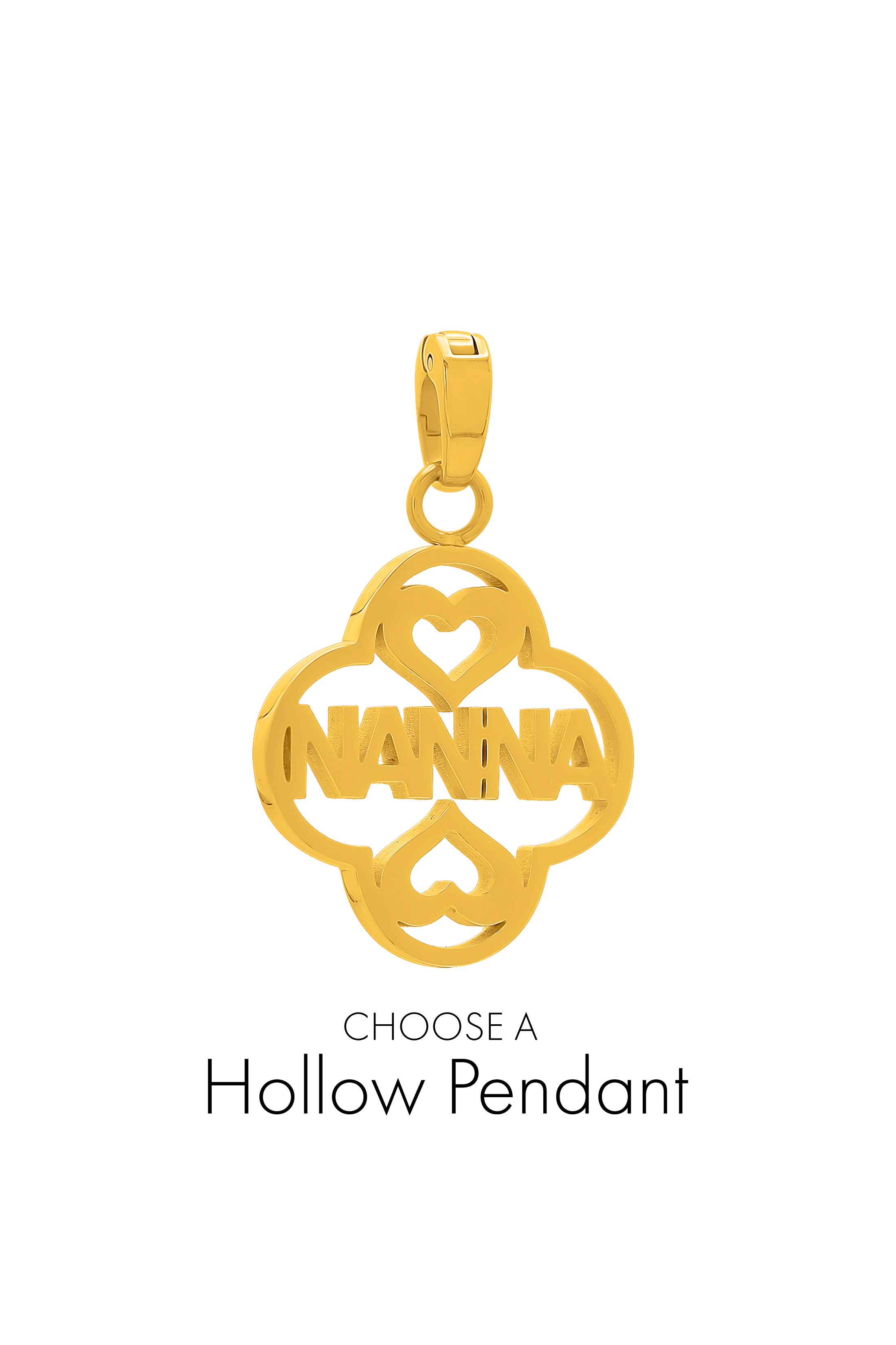 Hollow Heart Pendant &amp; Riflessi Birthstone Pendant Necklace Gift Set