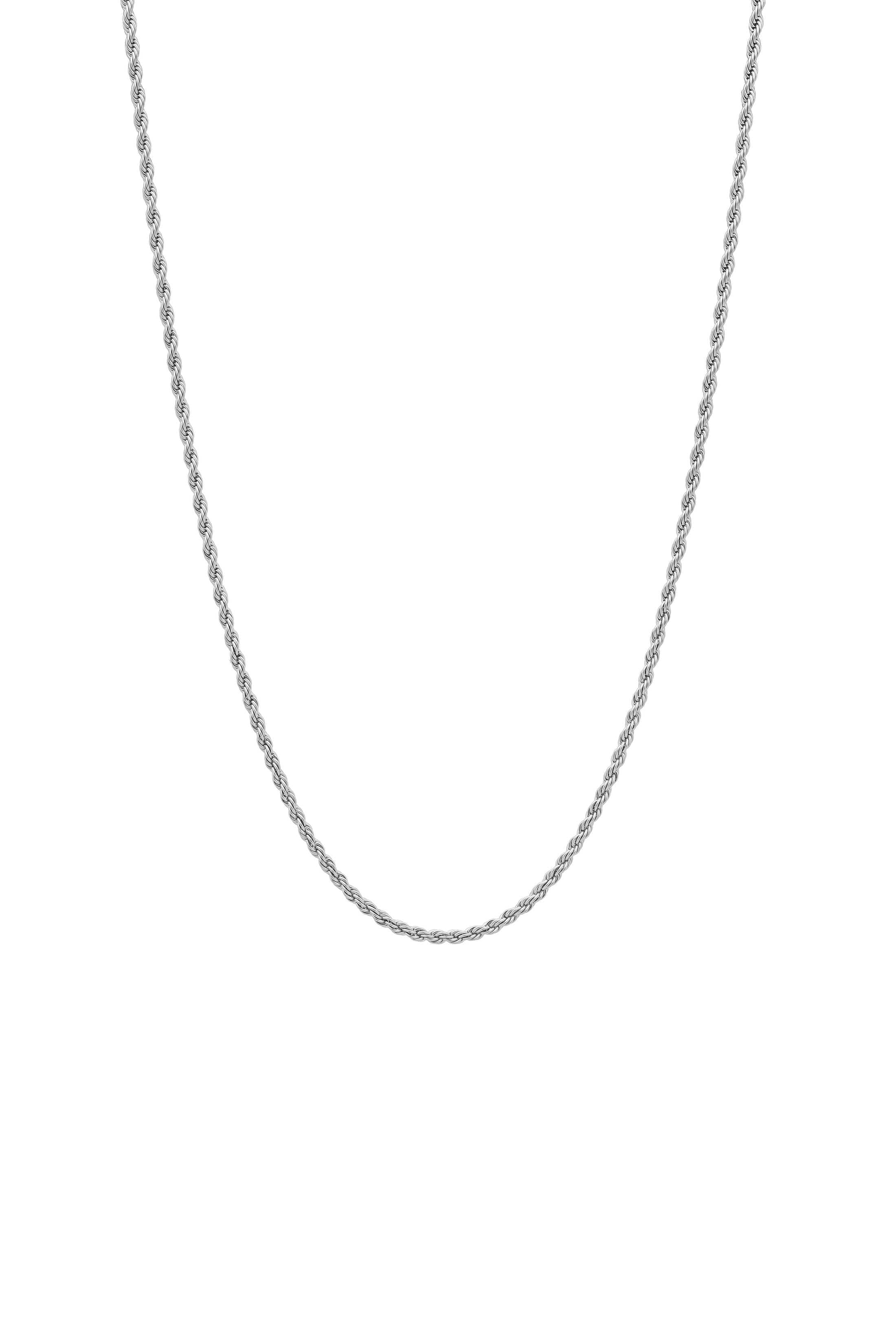 Silver Rope Chain Necklace – Carisma Collections