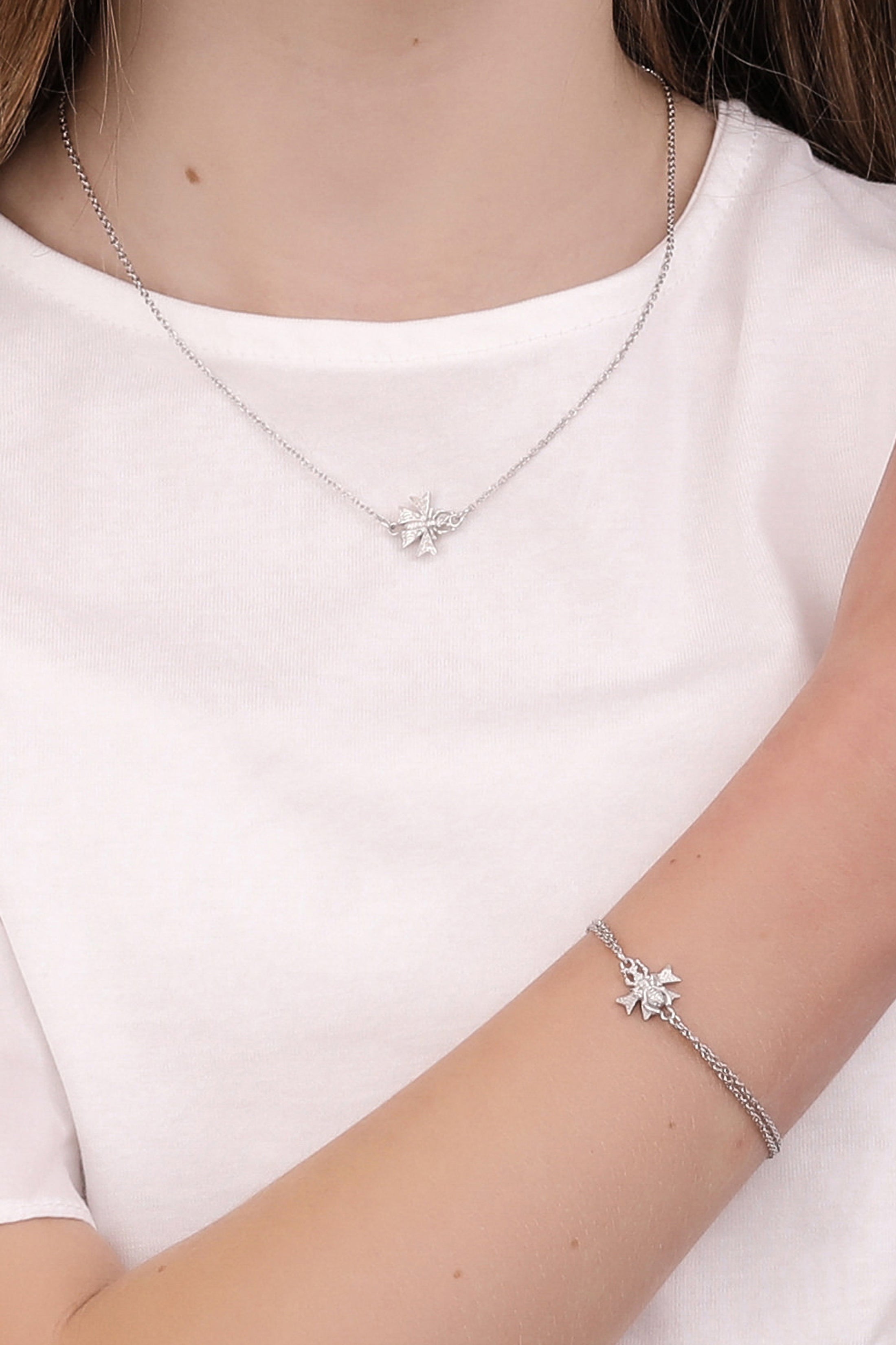 Reġina Silver Necklace
