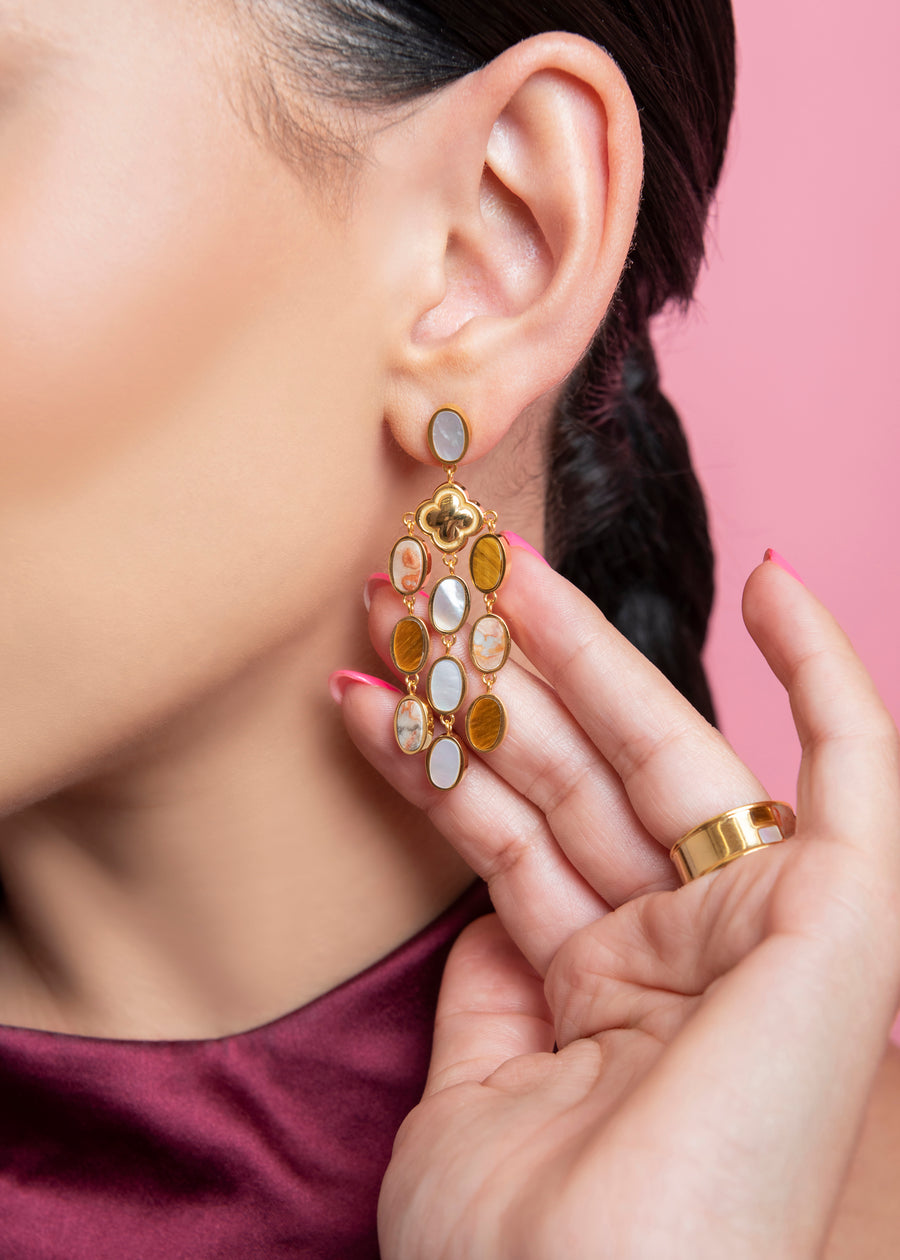 Adriana’s Triple Chain Necklace & Camilla’s Chandelier Earrings Gift Set