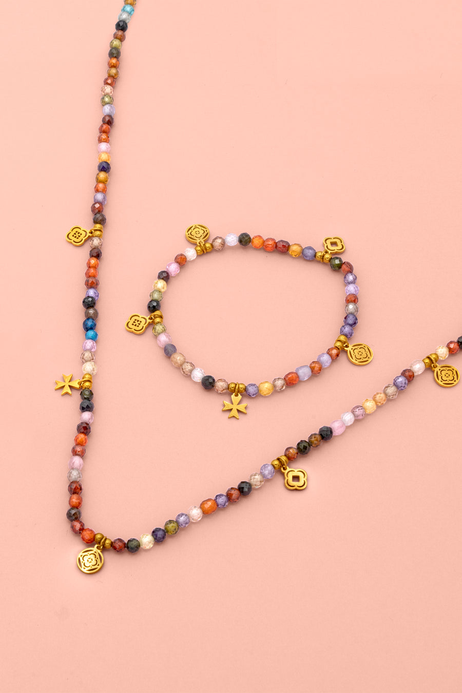 Mikuyi Beaded Bracelet & Necklace Gift Set