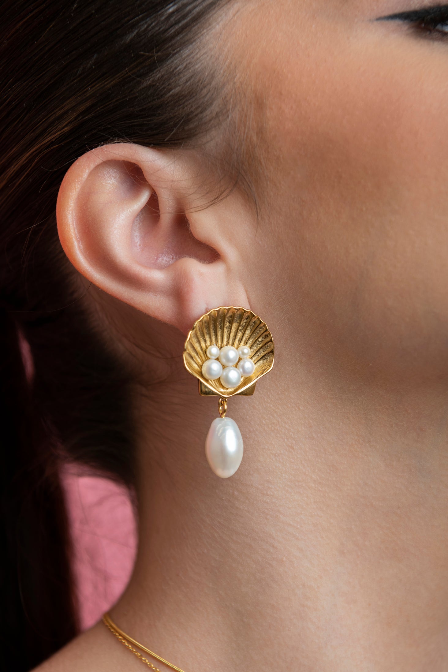 Arzella FreshWater Pearl Drop Stud Earrings