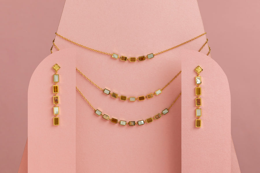 Adriana’s Triple Chain Necklace & Camilla’s Chandelier Earrings Gift Set