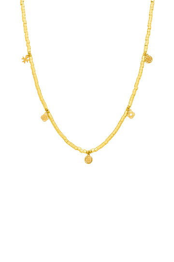 Gini's Gold Beaded Necklace