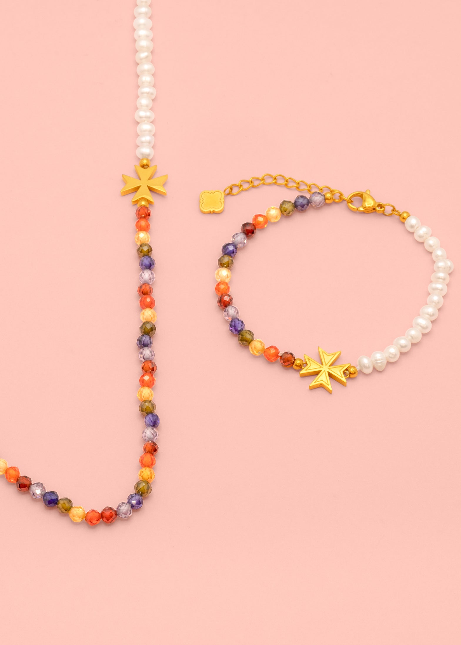 Freshwater Pearl &amp; Beads Bracelet &amp; Necklace Gift Set