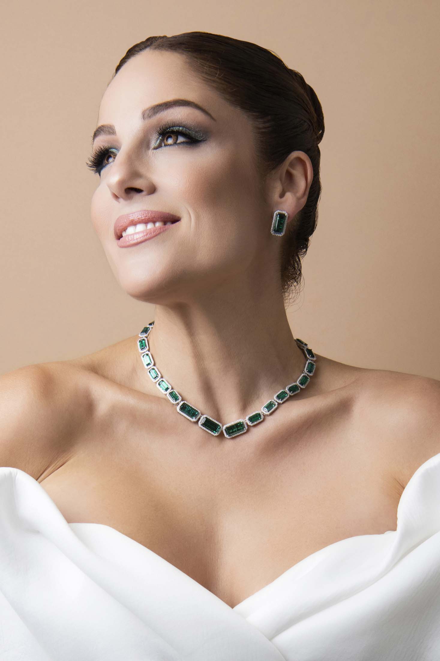Emerald Elegance Statement Necklace