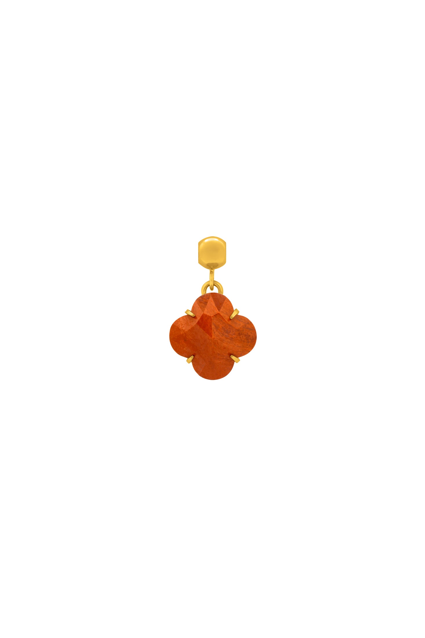 &quot;Protection&quot; Red Jasper Stone Toggle Charm Pendant