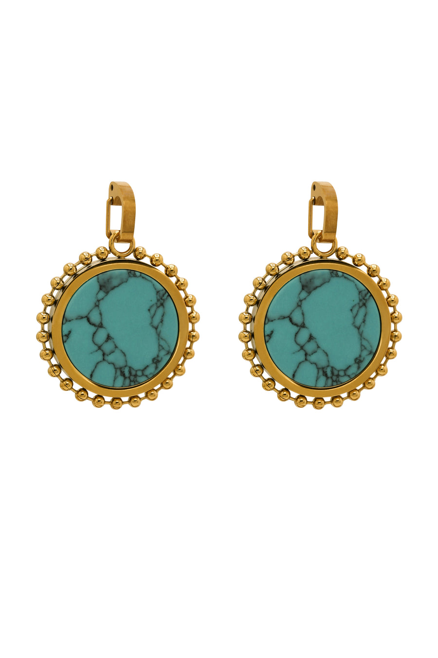Turquoise Stone & Tile Pendant Gift Set