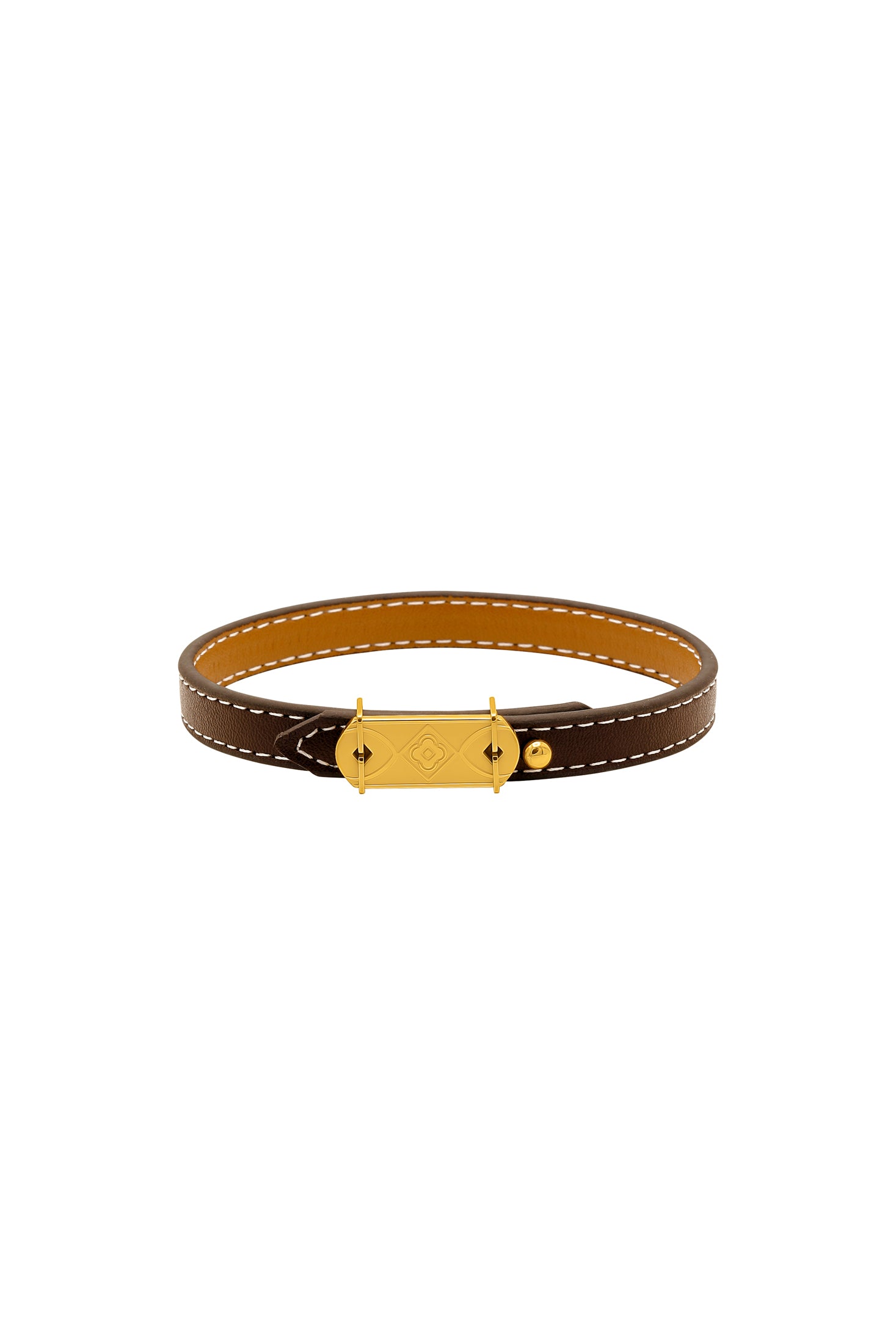 Brown Buckle Leather Bracelets