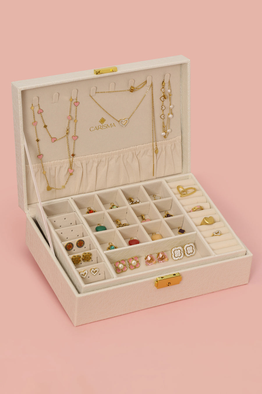 Carisma's White Large Jewellery Box