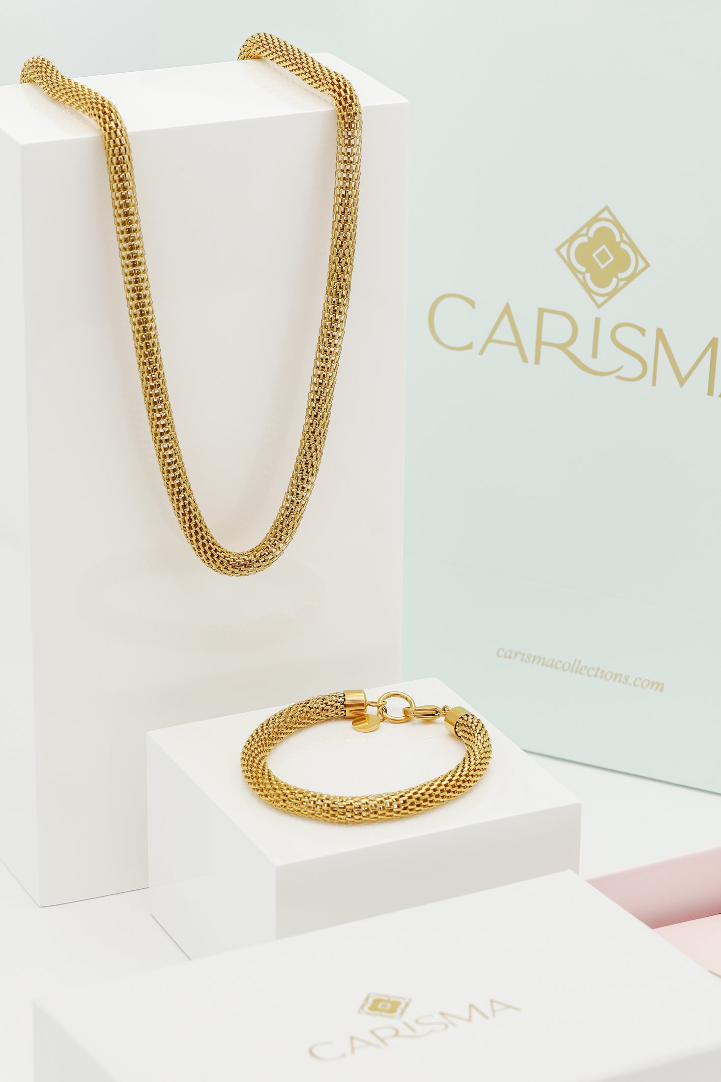 Snake Tube Necklace &amp; Bracelet Gift Set