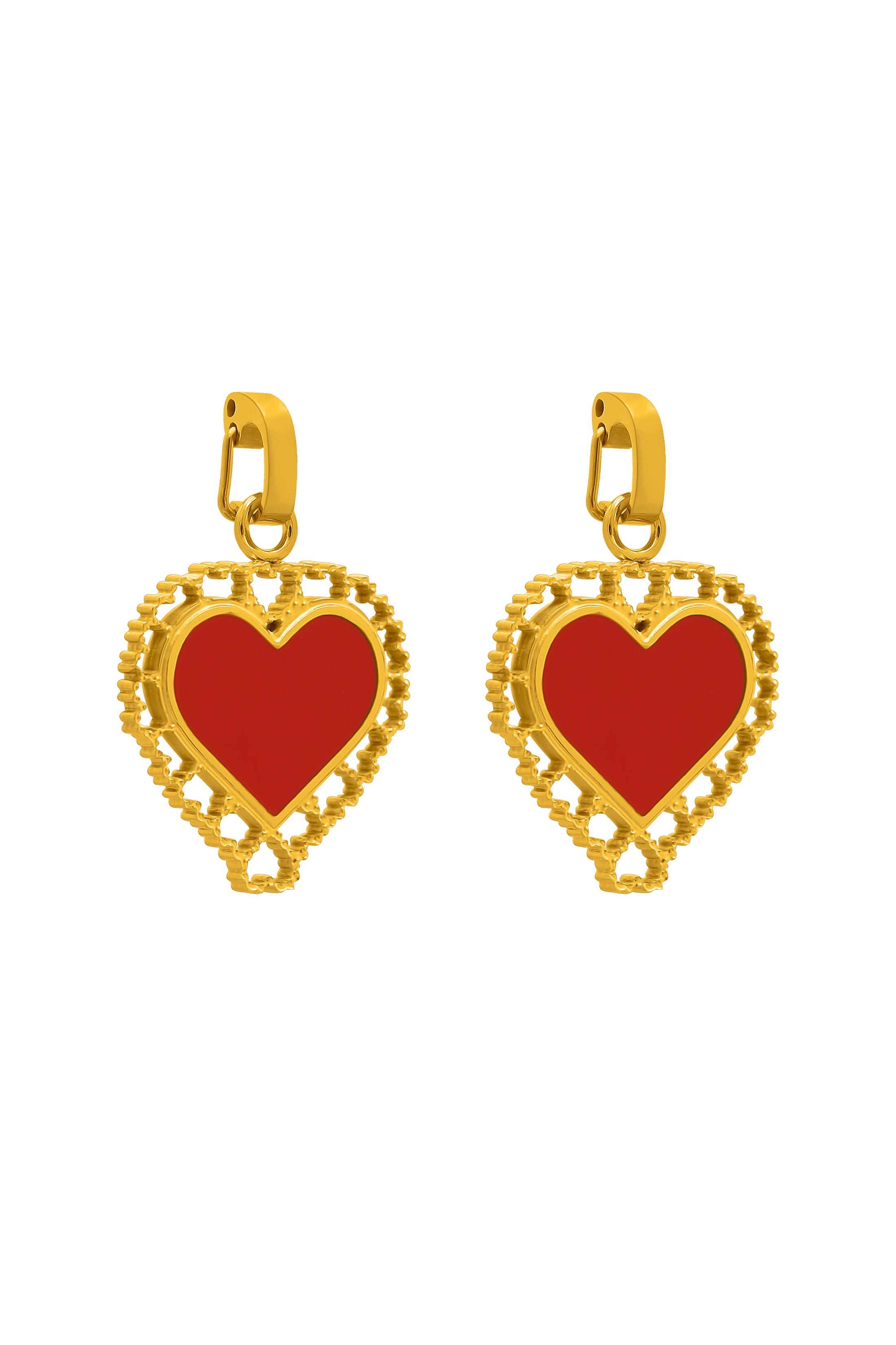 Bizzilla Heart Pendant Earring Gift Set