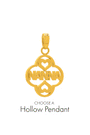 Hollow Heart Pendant & Riflessi Birthstone Pendant Necklace Gift Set