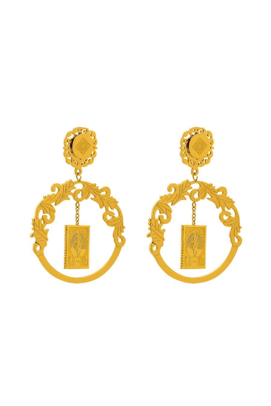 Melita's Stamp Pendant & Melita's Intricate Drop Earrings Gift Set