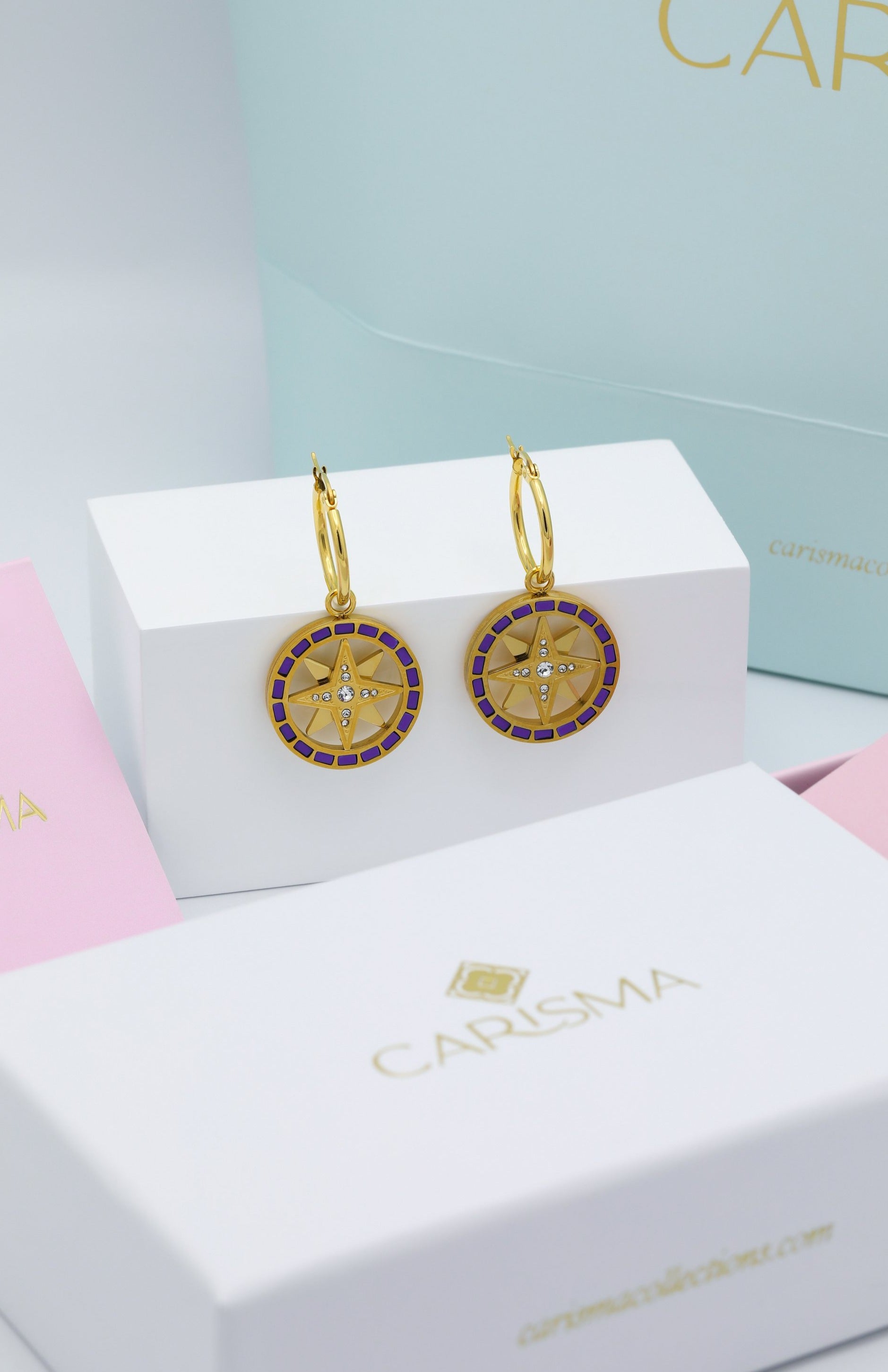 The Compass Pendant Earring Gift Set
