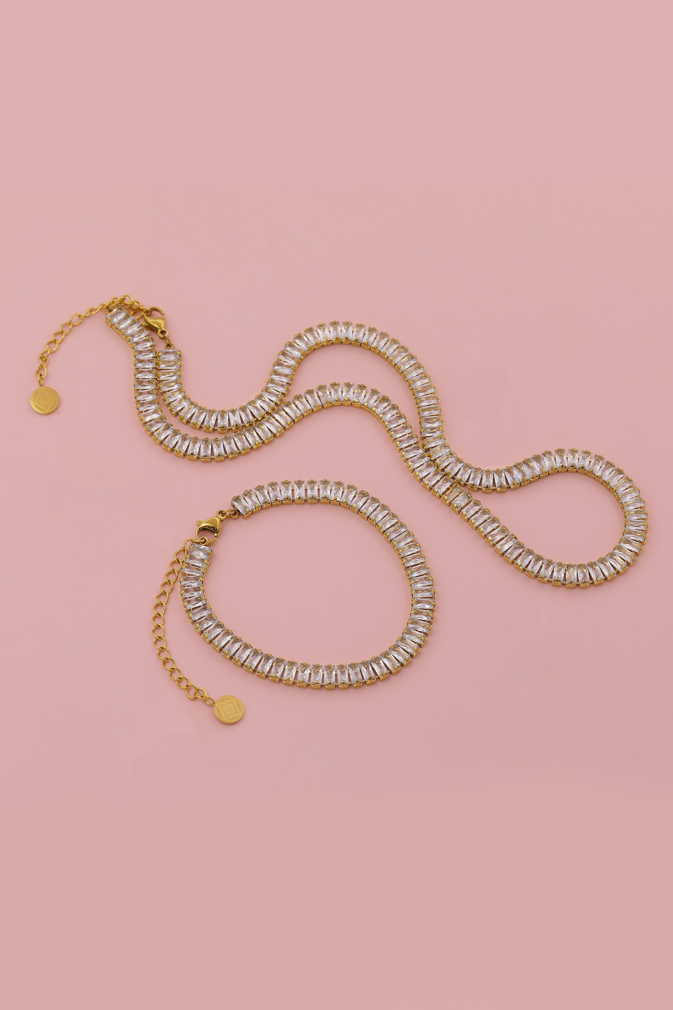 Zirconia Bracelet &amp; Necklace Gift Set
