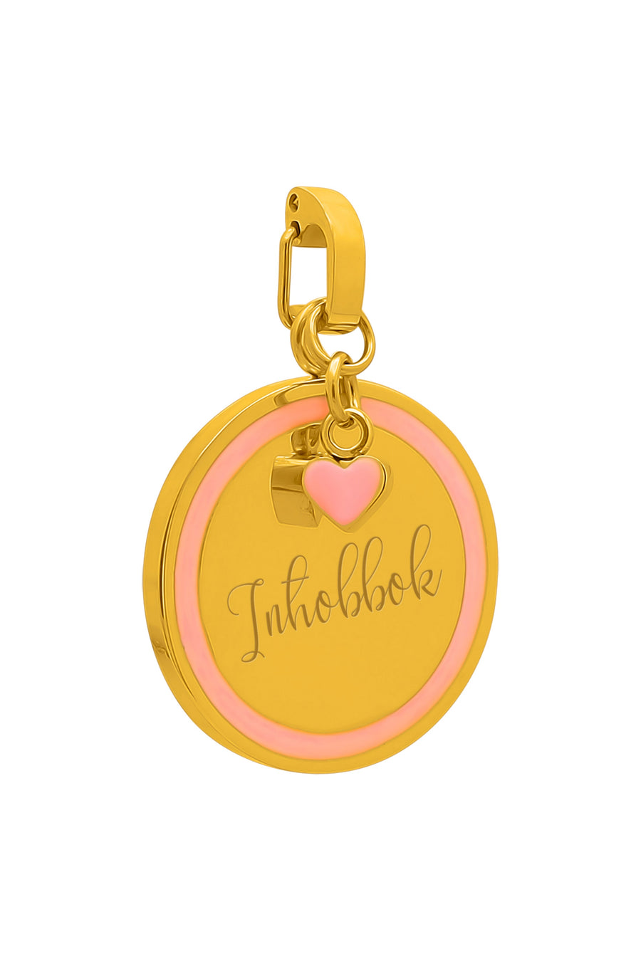 “Inħobbok” Pink Heart Pendant