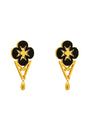 Ju's Maltese Cross Drop Stud Earring Set