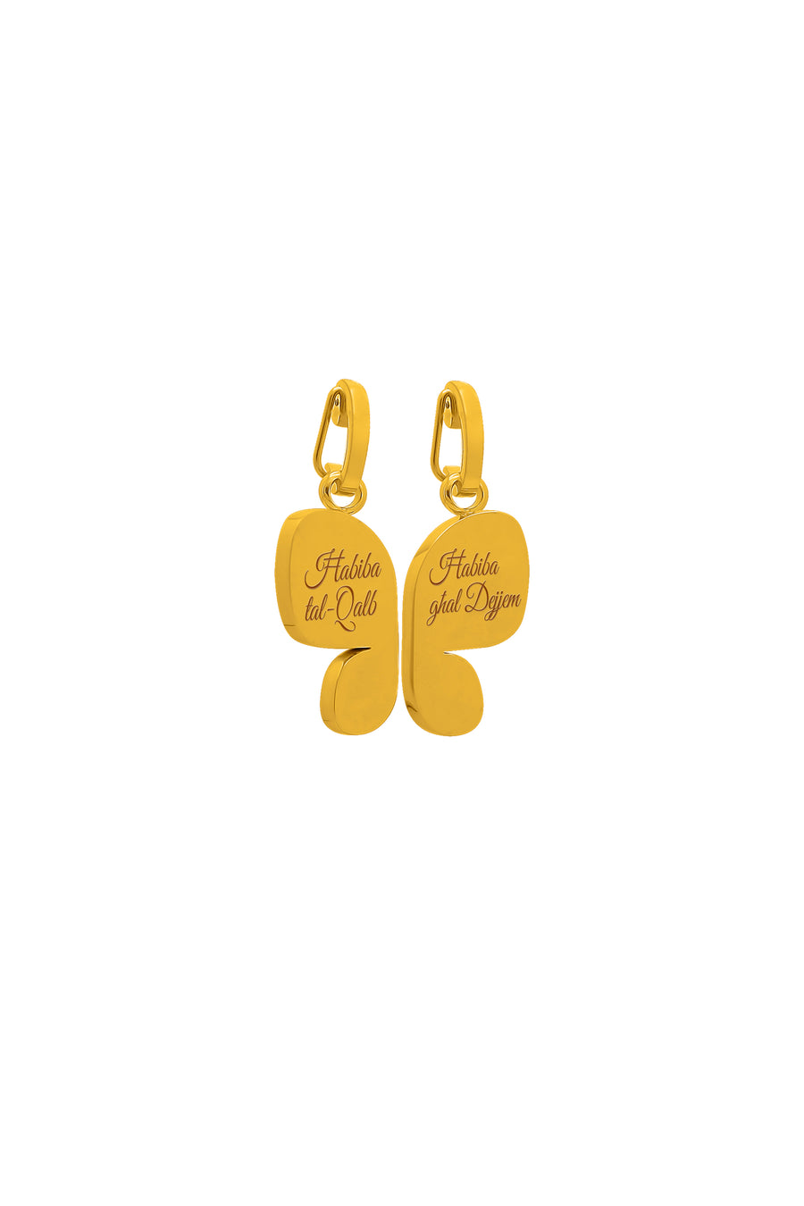 L-Aqwa Ħabiba Butterfly Wings Pendants & Carisma Logo Birthstone Pendant Gift Set