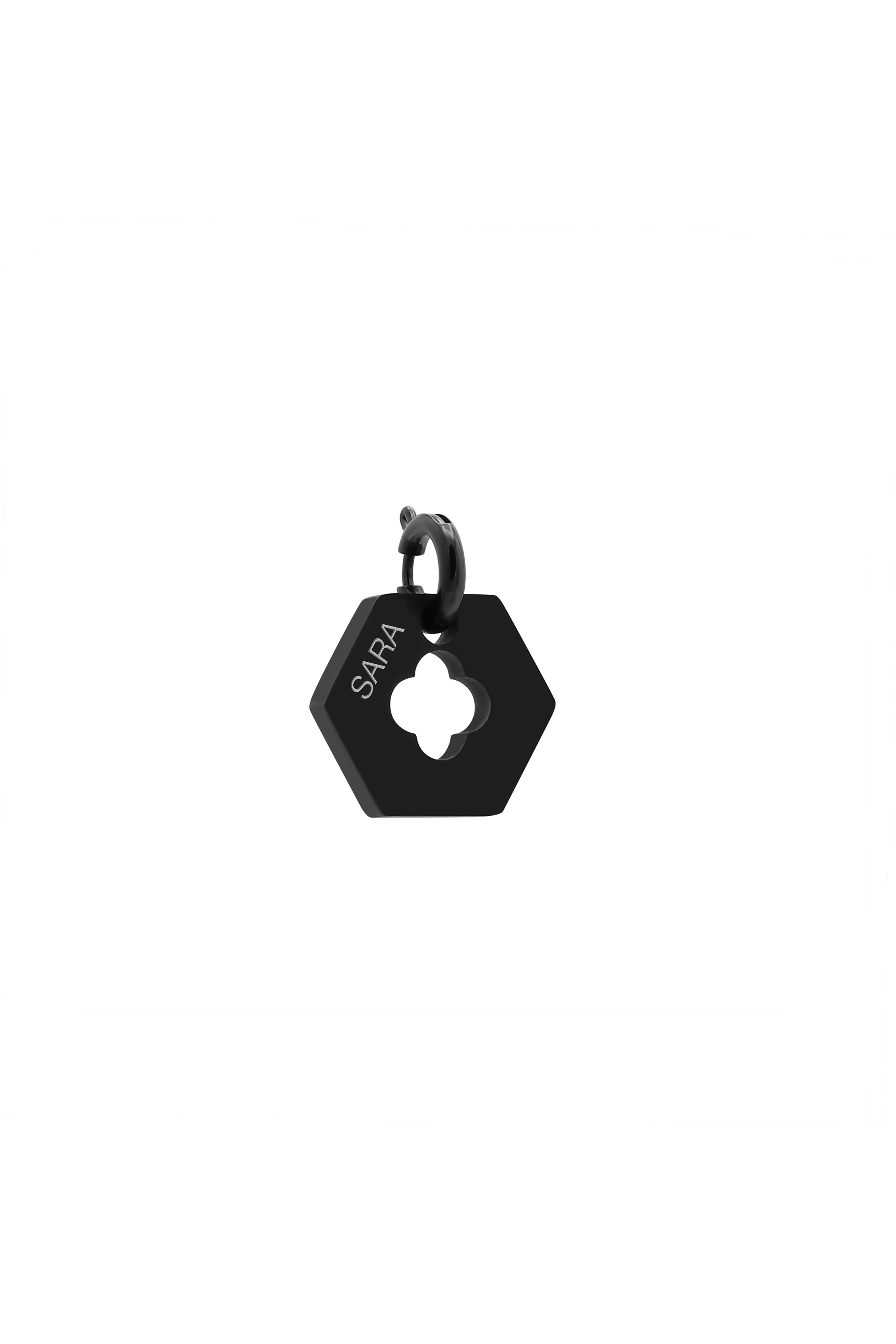 Black Carisma Hexagon Pendant
