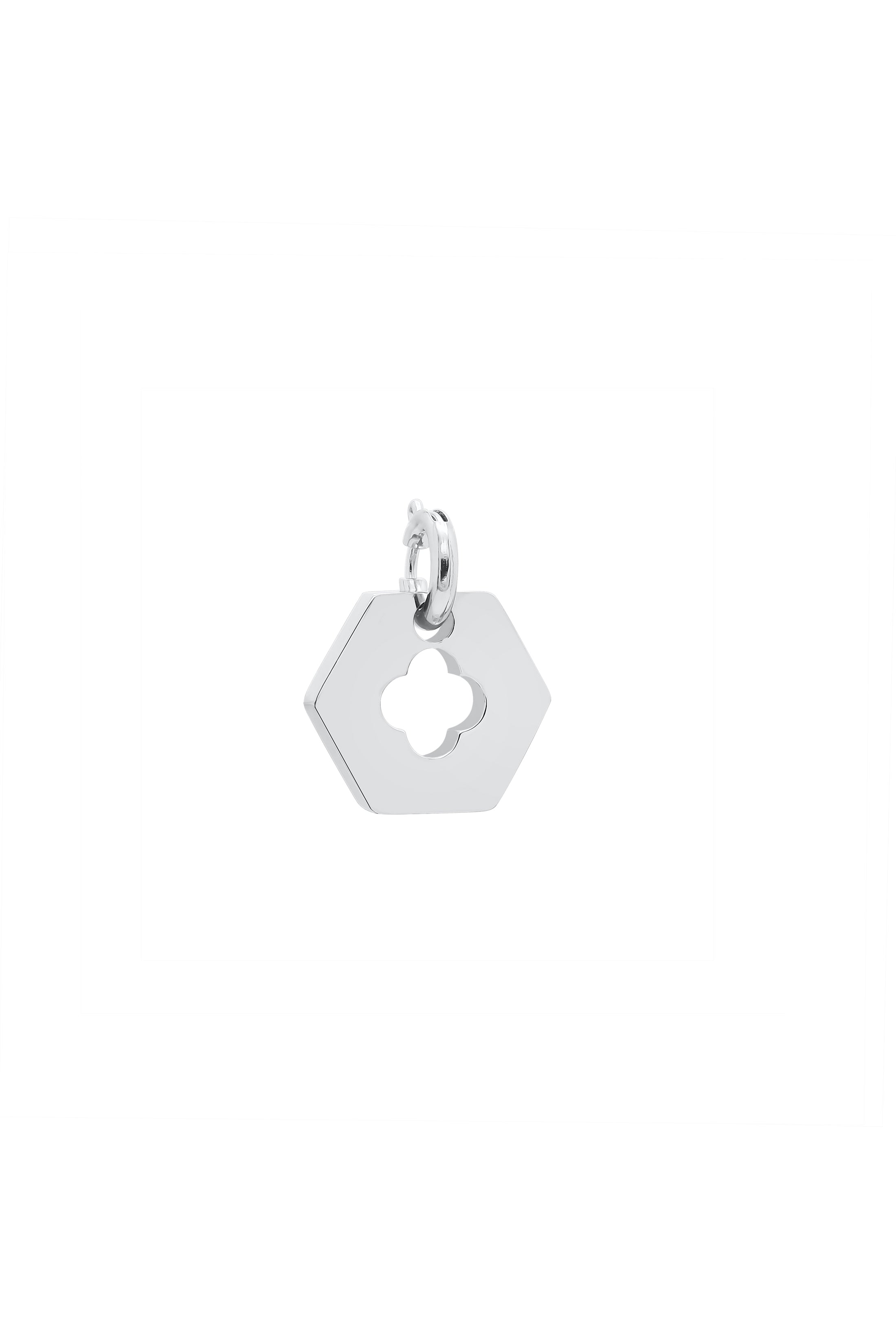 Silver Carisma Hexagon Pendant