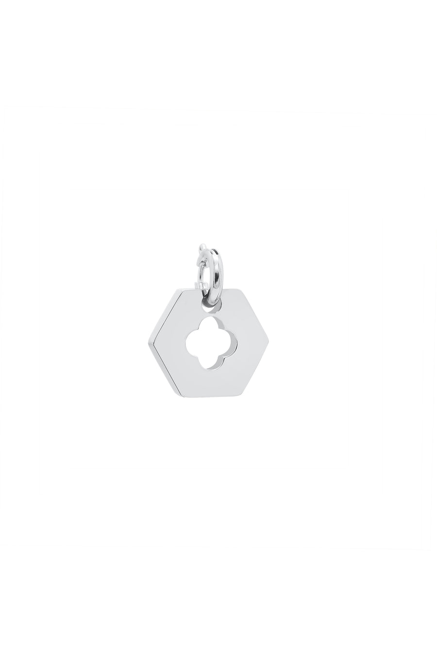 Silver Carisma Hexagon & Letter Pendant Gift Set