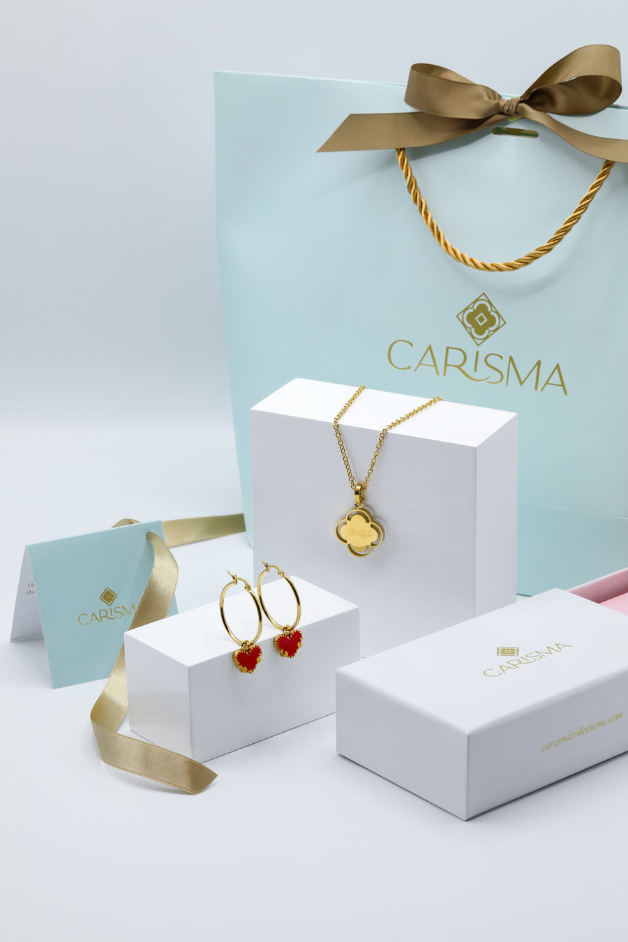 "Qalb ta' Qalbi" or "Inħobbok" Carisma Pendant & "Qalbi" Earring Set Gift Set