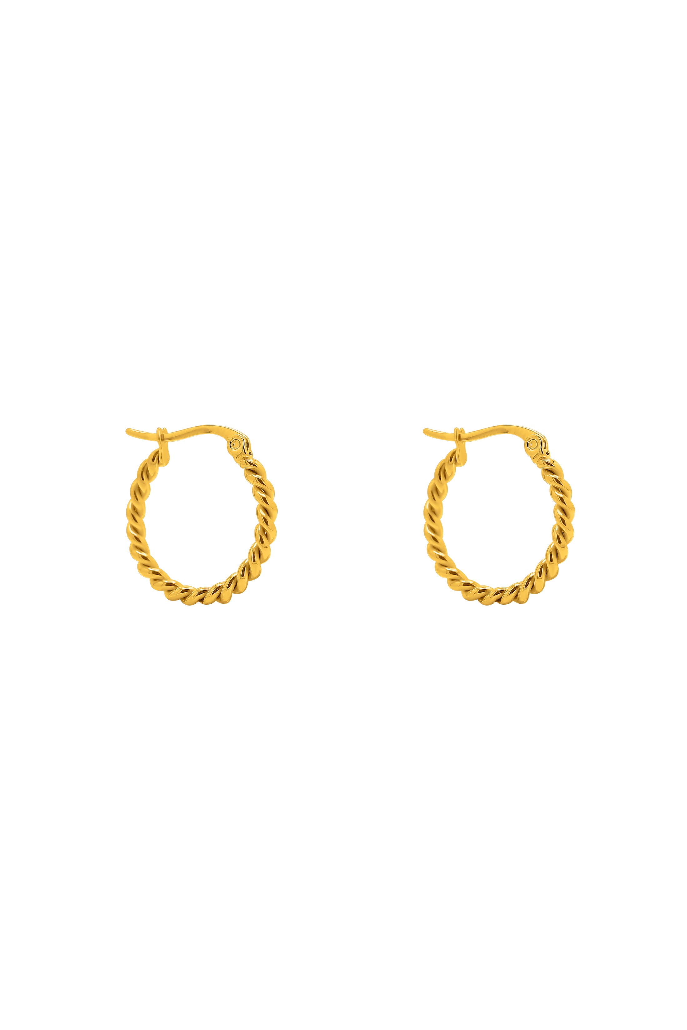 Carisma Logo Letter Pendant & Multi Facade Carisma Hoop Earrings