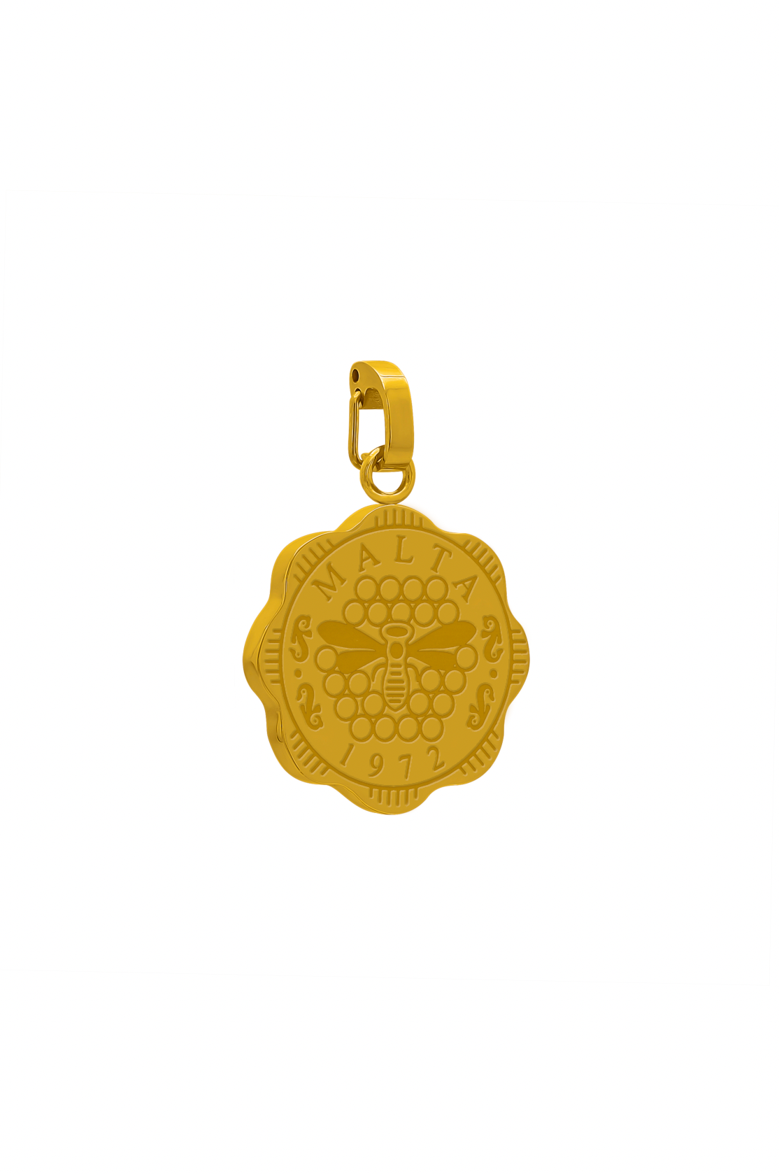 Maltese 3 Mills Honey Bee Pendant &amp; Carisma Logo Birthstone Pendant Gift Set