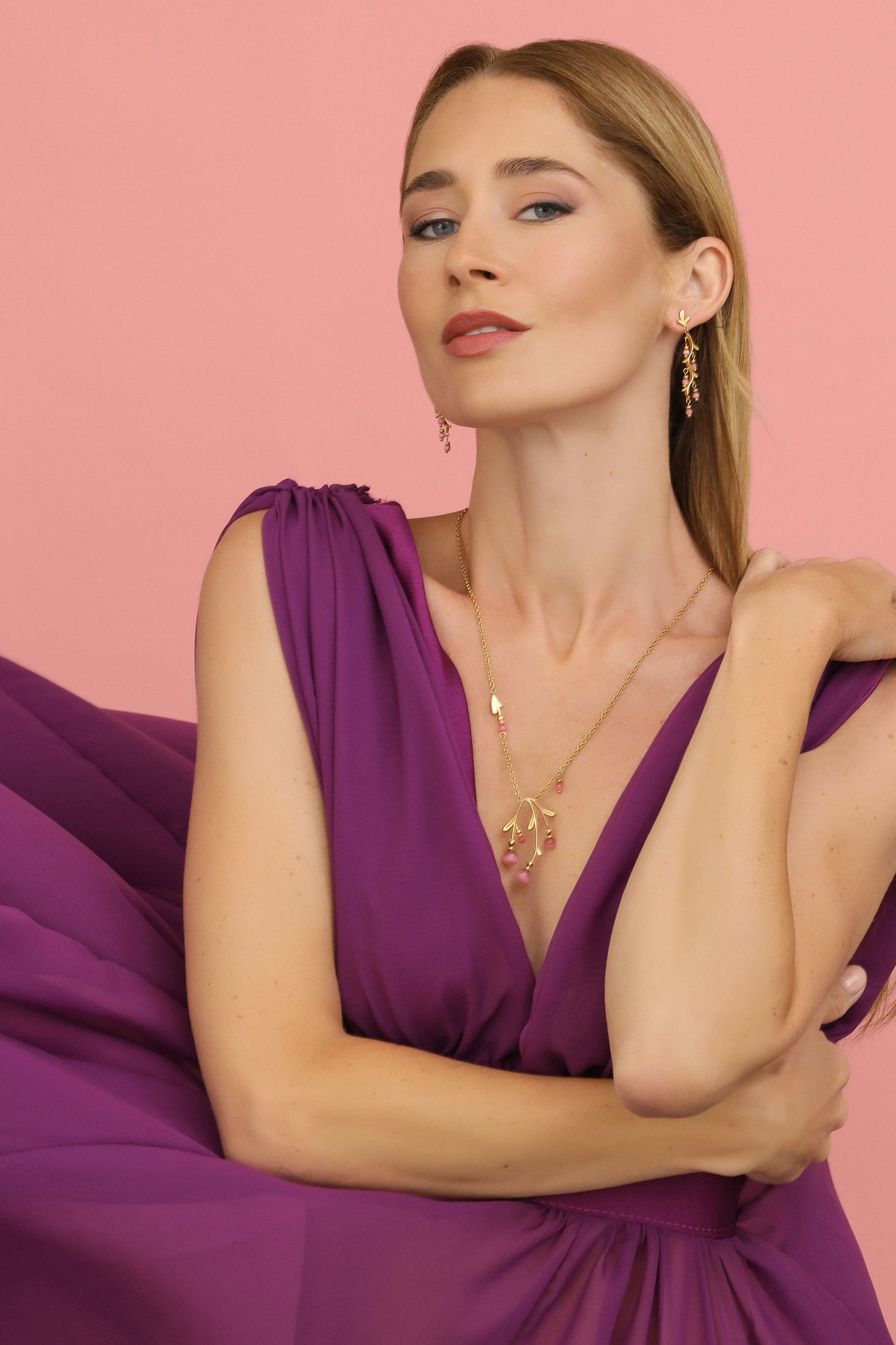 Nadine&#39;s Widnet Il-Baħar Necklace &amp; Amy&#39;s Drop Earring Gift Set