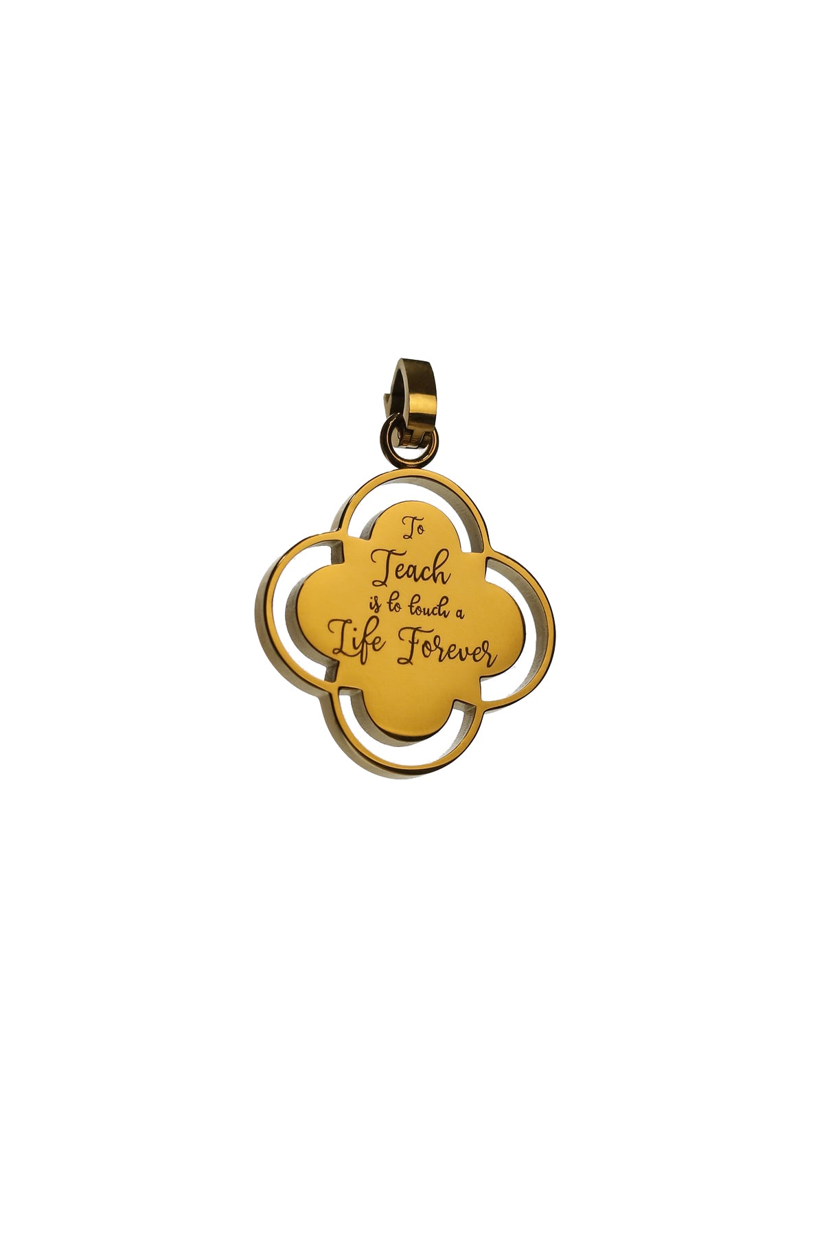 &quot;To Teach is to Touch a Life Forever&quot; Carisma Teacher Pendant