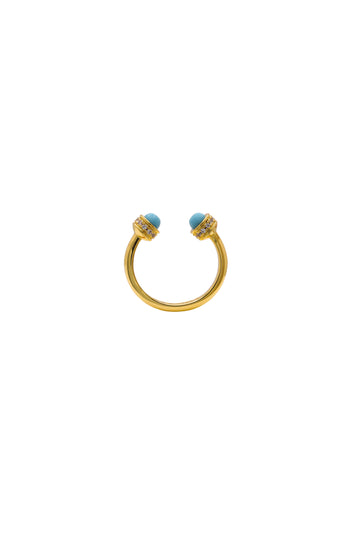 Turquoise Sphere Ring
